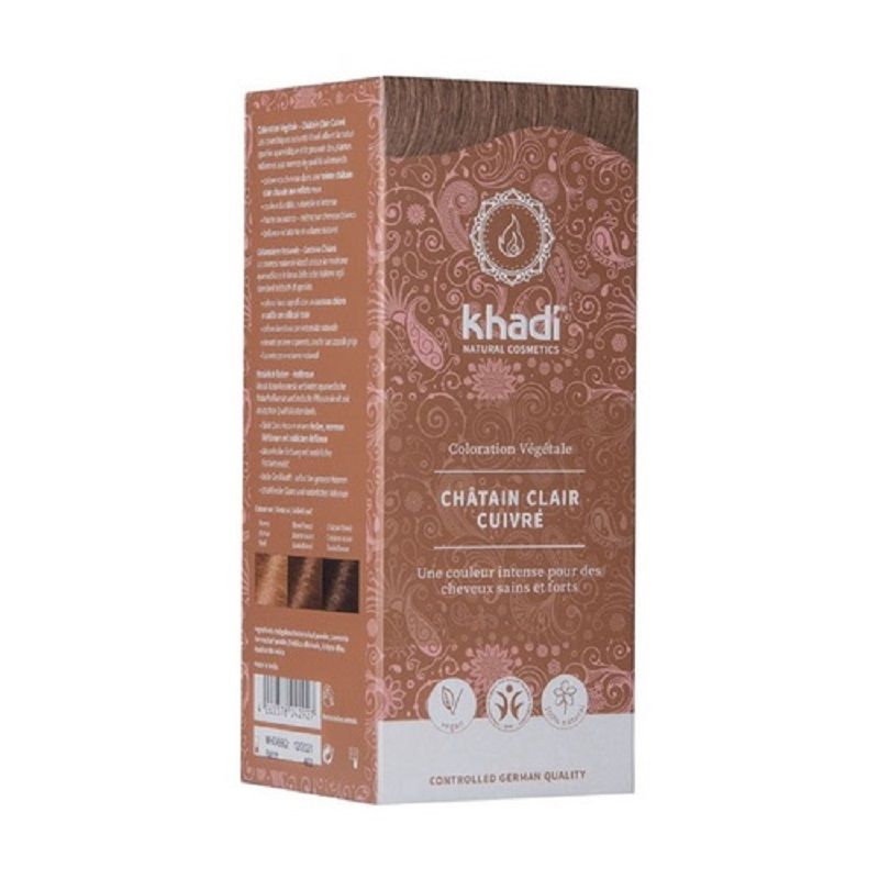 Henna castaño claro 100% puro y natural khadi